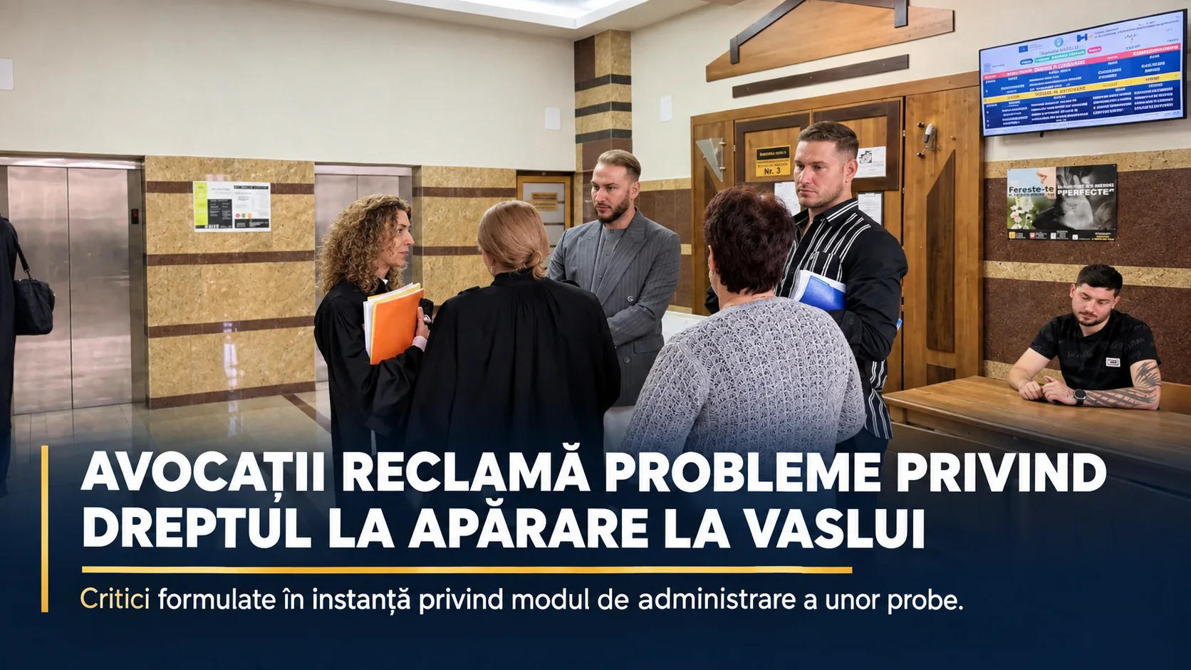 Avocații reclamă probleme privind dreptul la apărare la Parchetul de pe lângă Judecătoria Vaslui