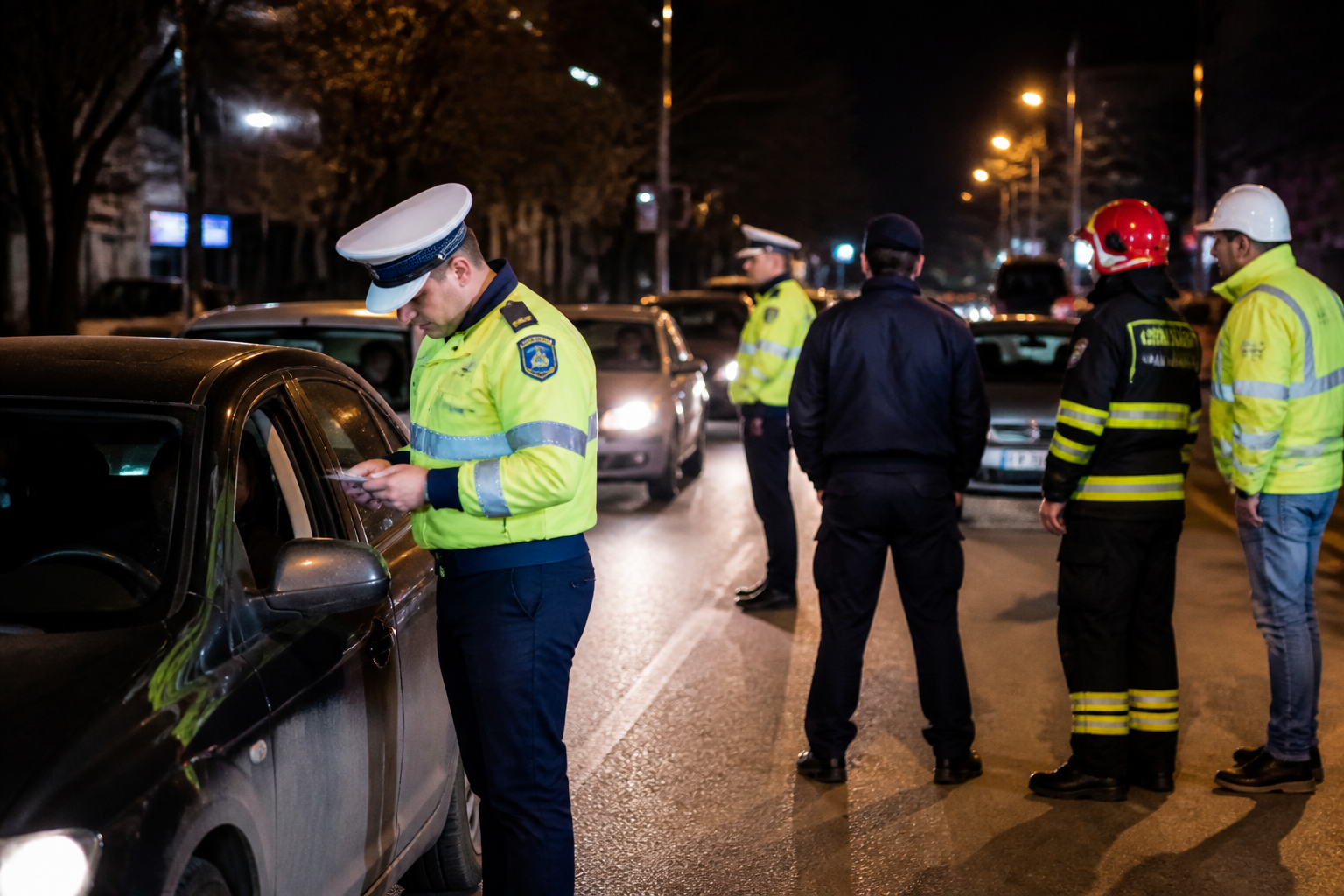 Acțiune de amploare în Huși: peste 30 de polițiști au verificat șoferii și societățile comerciale. Au fost date 45 de amenzi